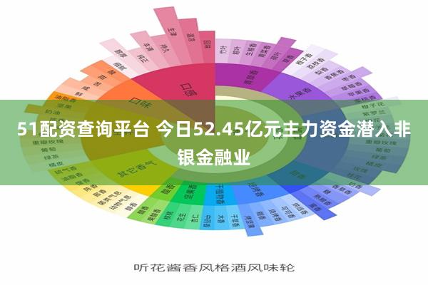 51配资查询平台 今日52.45亿元主力资金潜入非银金融业